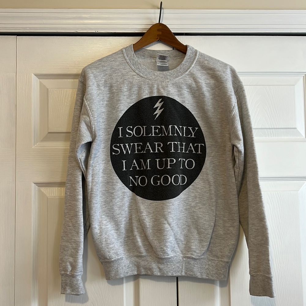 Harry Potter Crewneck Sweatshirt I Solemnly Swear I Am Up To No Good